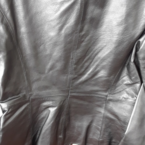 Worthington ladies black leather jacket - Picture 4 of 8